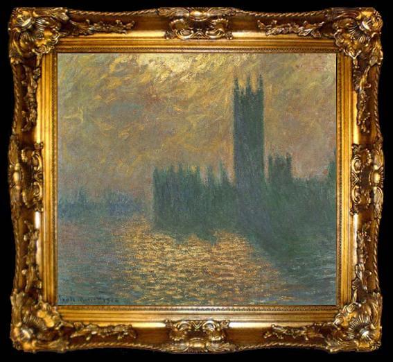framed  Claude Monet Houses of Parliament,Stormy Sky, ta009-2